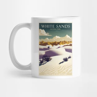 White Sands National Park Travel Poster Mug